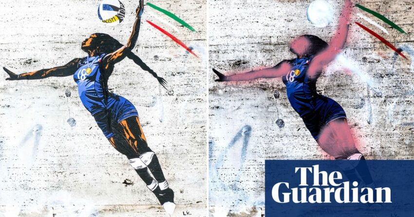 'Rasisme vulgar': kemarahan setelah mural bintang bola voli Italia dirusak | Italia