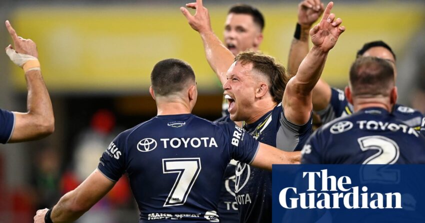 Pemain Cowboys mengakhiri musim NRL Knights dengan percobaan aneh Reuben Cotter di akhir pertandingan | NRL