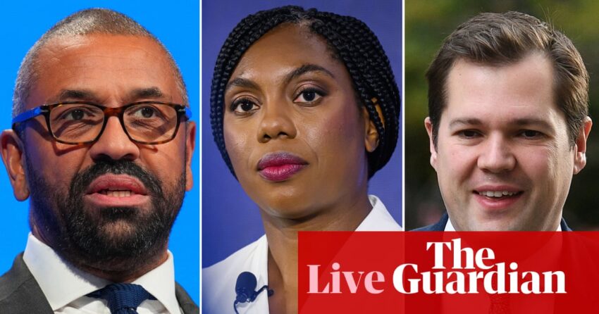 Cleverly, Badenoch and Jenrick stay in Tory leadership race as Tugendhat knocked out – UK politics live | Politics