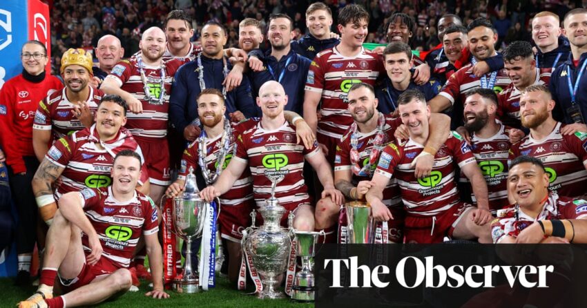 Wigan mengamankan gelar berturut-turut setelah gol cantik Bevan French menenggelamkan Hull KR | Liga Super