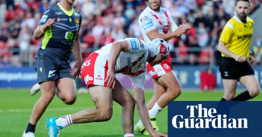 George Whitby hat-trick wastafel Catalans Dragons untuk mengangkat semangat St Helens | Liga Super
