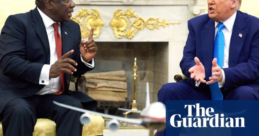 Trump menyergap presiden Afrika Selatan dengan video dan klaim palsu rasisme anti-kulit putih | Administrasi Trump
