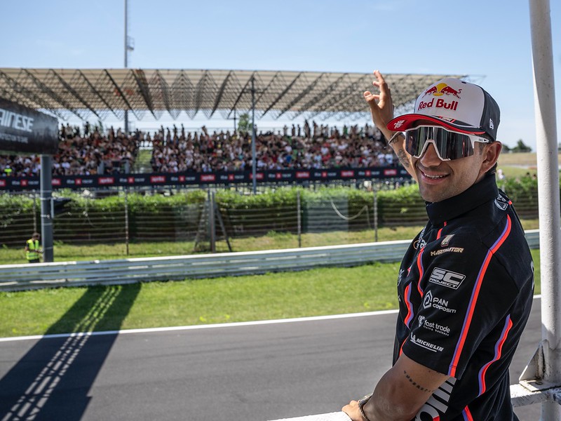Jorge Martin di acara Aprilia All Stars. Hak Cipta Aprilia