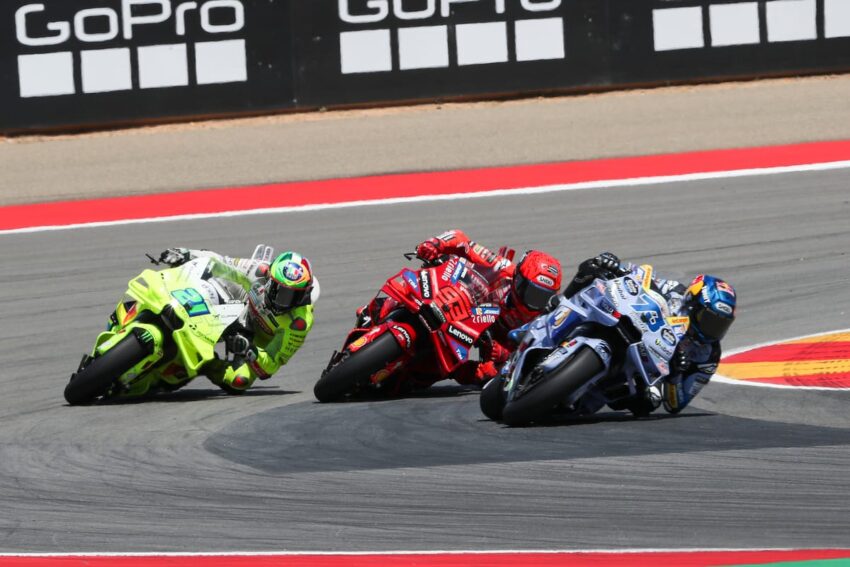 Marquez datang dari belakang untuk kemenangan Aragon Sprint, Bagnaia mengalami mimpi buruk