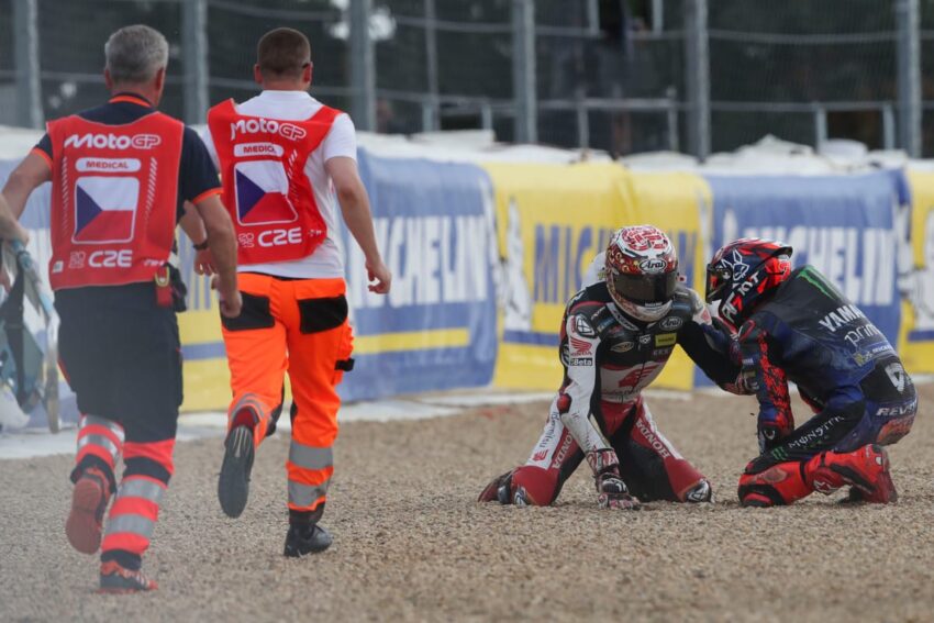 Honda Stand-In mengesampingkan di Brno dengan cedera lutut yang mengkhawatirkan