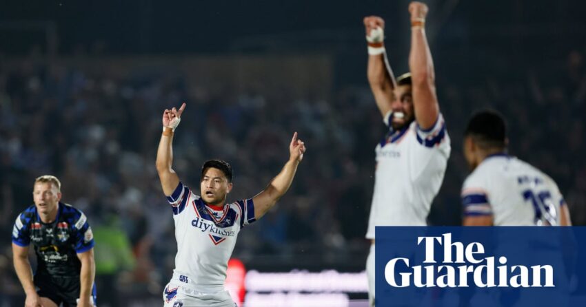 Tujuan drop gol terakhir Mason Lino Stuns Leeds dan meningkatkan harapan playoff Wakefield | Liga Super