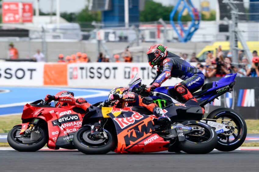 Marquez memenangkan sprint Hongaria, Kuartararo Penyebab Mulai Kekacauan