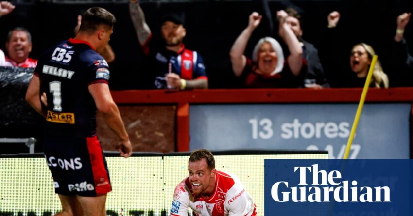 Usaha Joe Burgess yang penentu tenggelam St Helens untuk menempatkan Hull KR lebih dekat ke Shield Leaders Liga | Liga Super