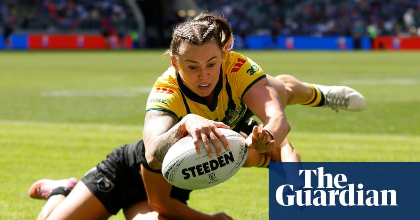 Julia Robinson terbang lagi saat Jillaroos mendominasi Selandia Baru untuk memenangkan Piala Pasifik | Tim liga rugbi wanita Australia